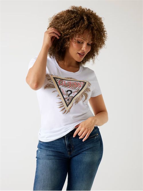 T-shirt logo triangolo GUESS | W5YI13J1314/G011